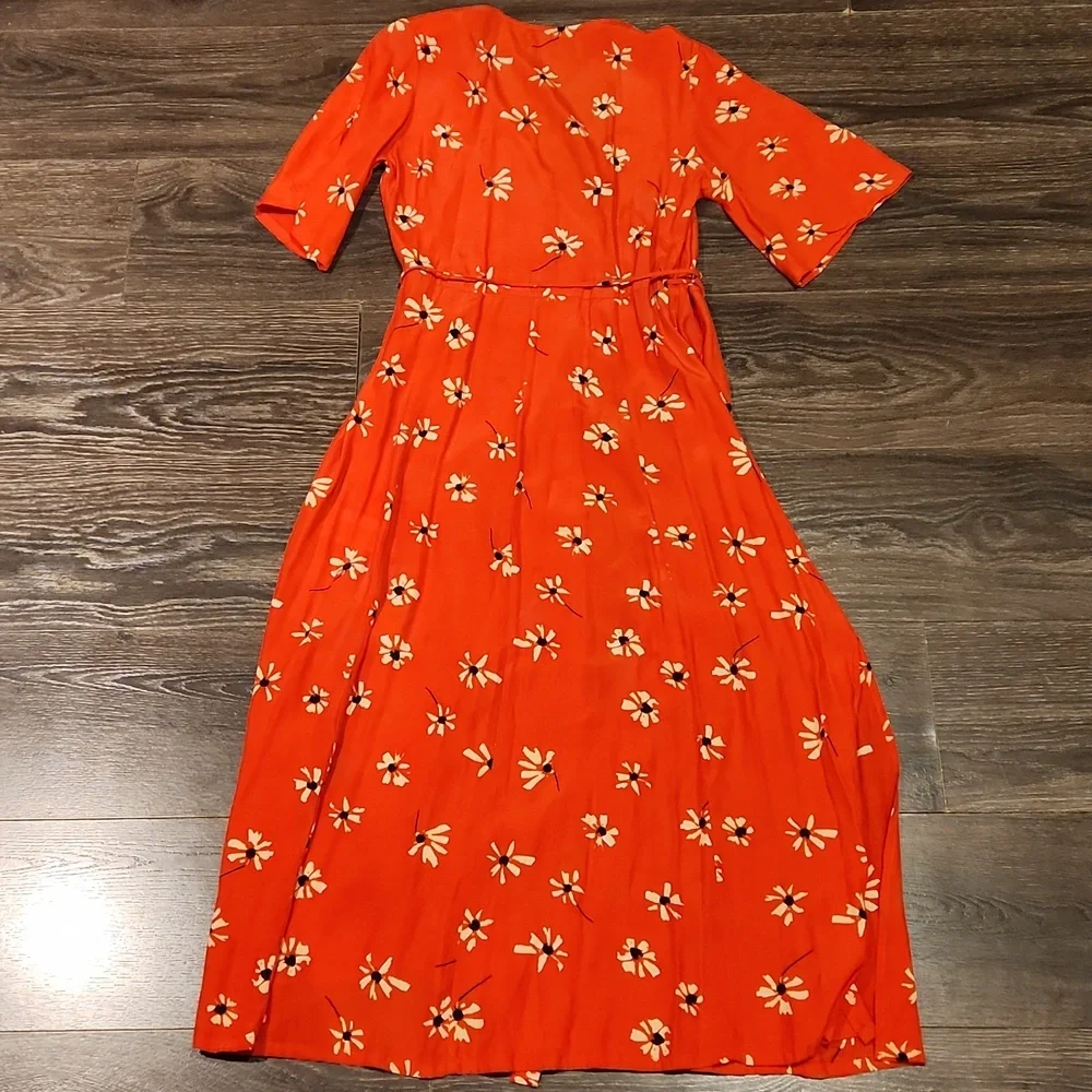 ❤️ NWOT! FAITHFULL THE BRAND × ANTHROPOLOGIE RIVERA FLORAL WRAP MIDI DRESS, S - Picture 12 of 12